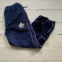 Raw Blue Velour Vintage 90’s Joggers (Large)