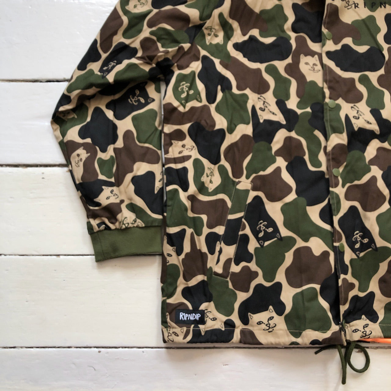 RIPNDIP Camouflage Coach Jacket (XL)