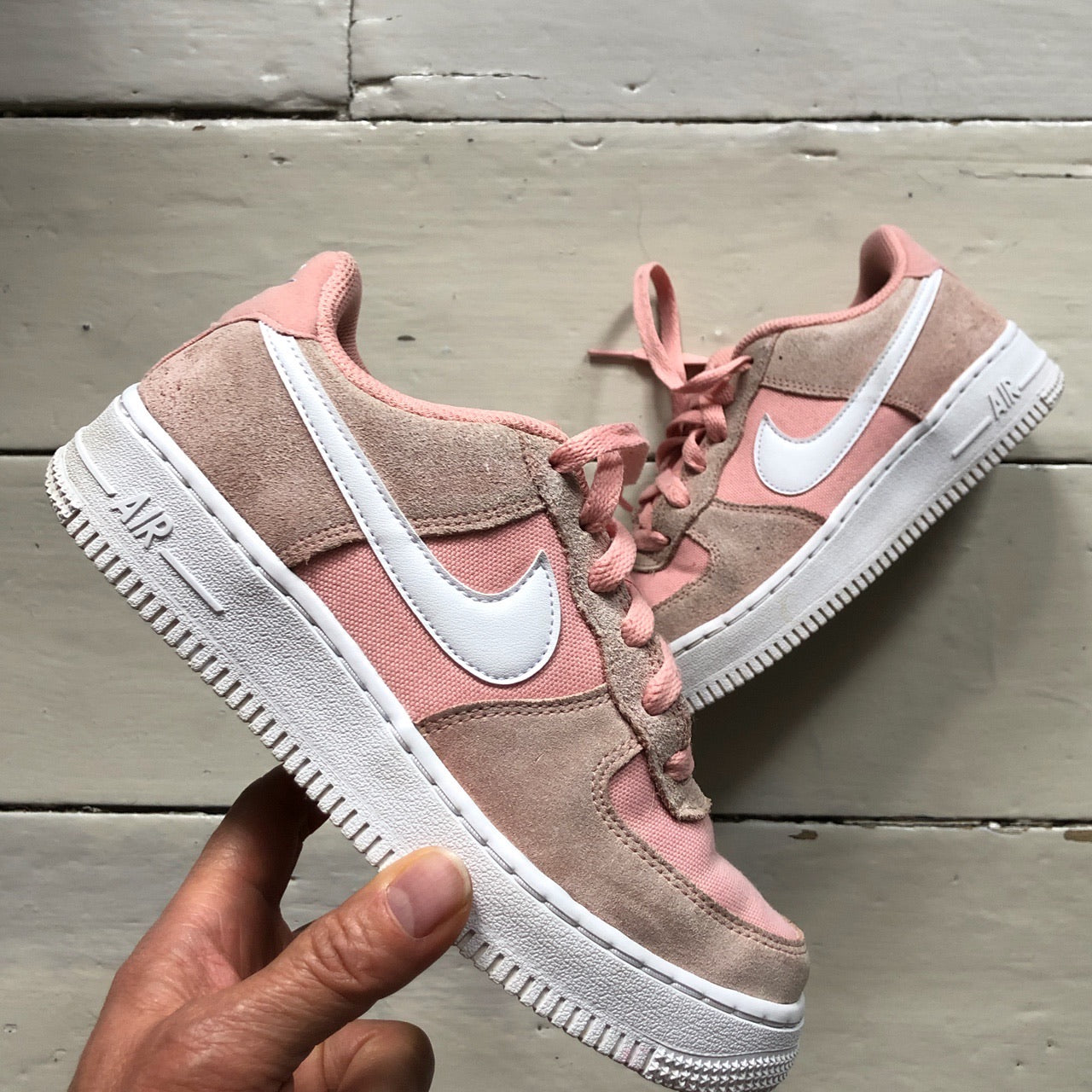 Nike Air Force 1 Pink Suede (UK 4)