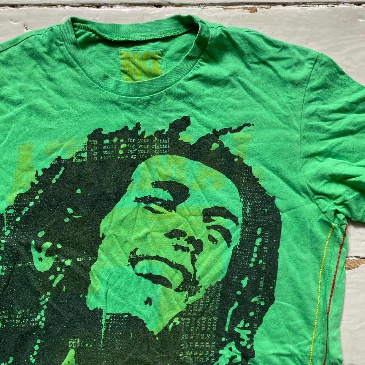 Bob Marley Green T Shirt (Small)