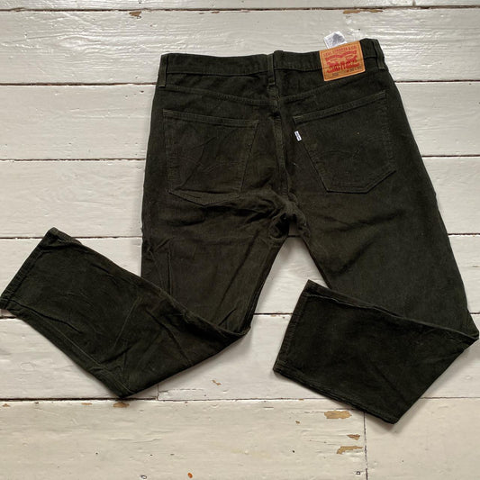 Levis 502 Olive Green Corduroy Jeans (36/28)