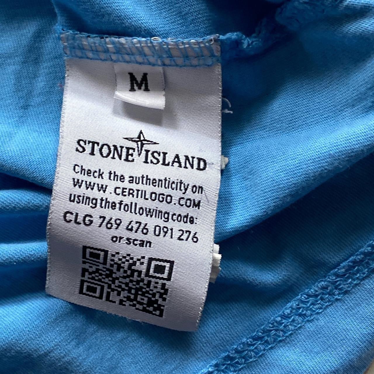 Stone Island Light Blue T Shirt (Medium)