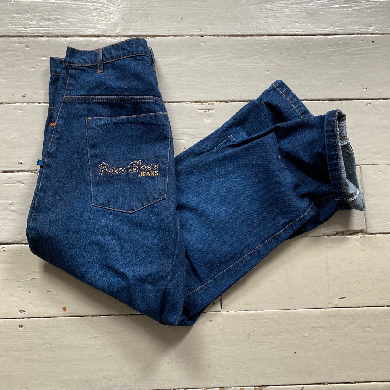 Raw Blue Vintage Patchwork Jeans (40/32)