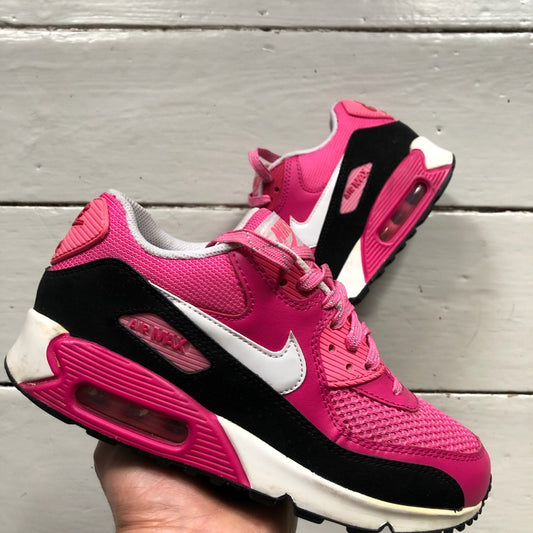 Nike Air Max 90 Hot Pink Black and White (UK 5)