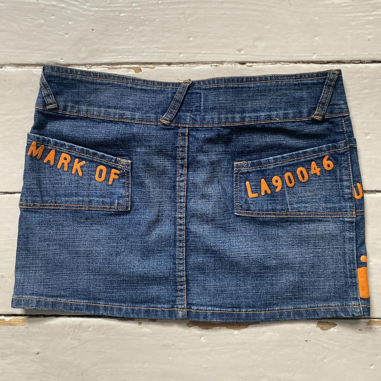 Von Dutch Vintage Denim Short Skirt (Medium)