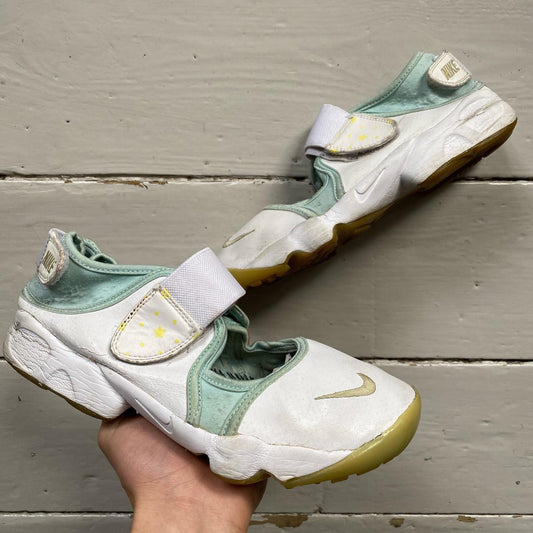 Nike Air Rift Vintage 2008 Yellow Stars and White (UK 5.5)
