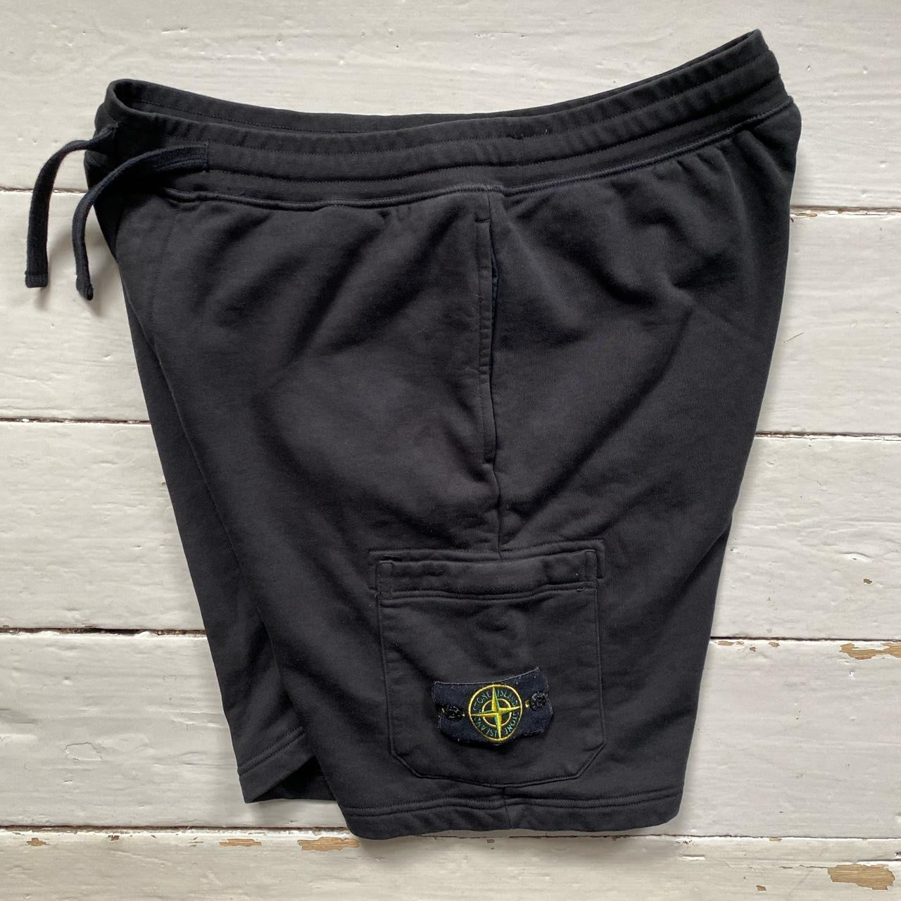 Stone Island Black Cargo Shorts (XXL)