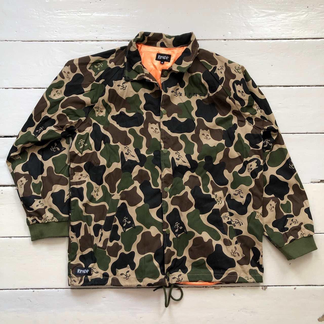 RIPNDIP Camouflage Coach Jacket (XL)