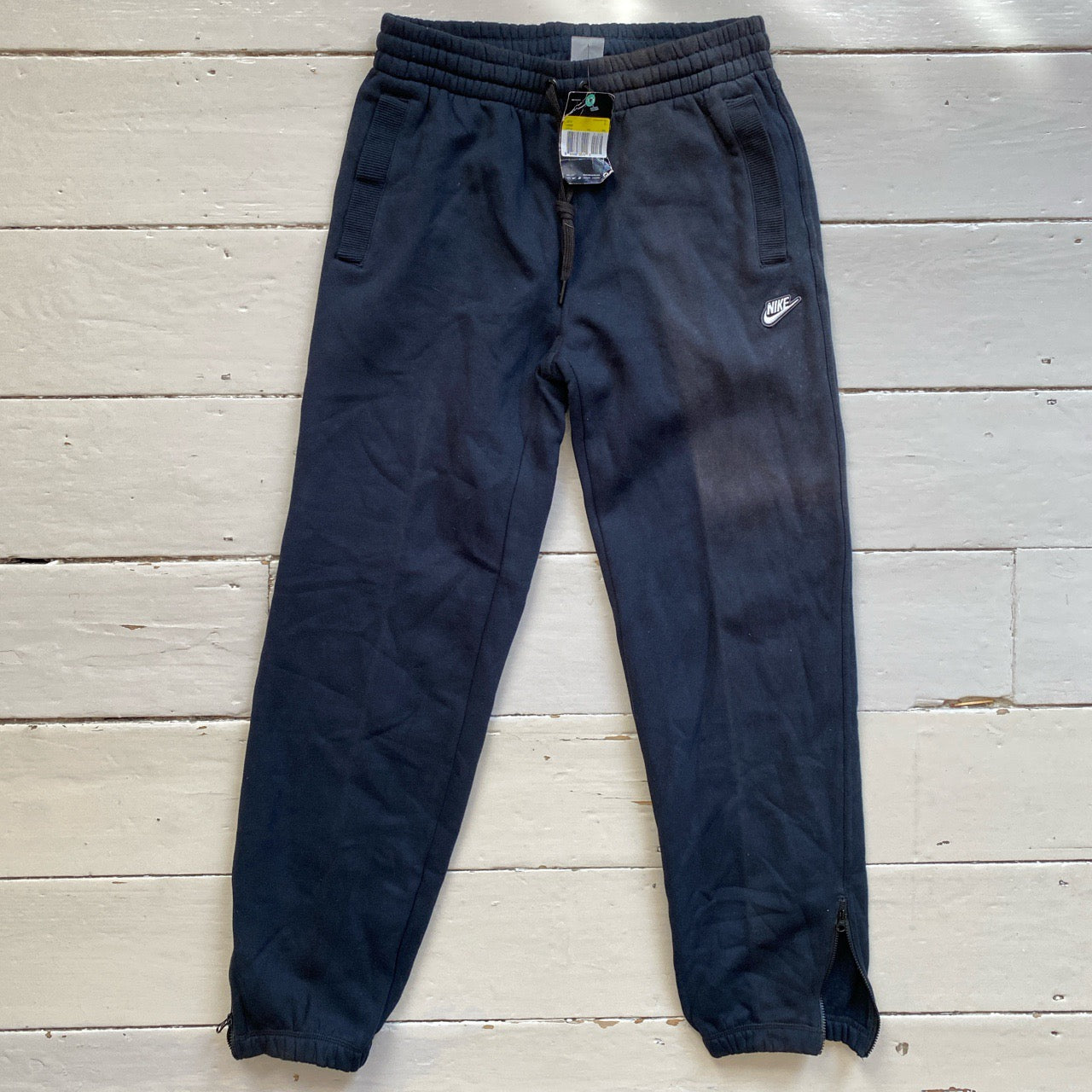 Nike Swoosh Black Joggers (Small)