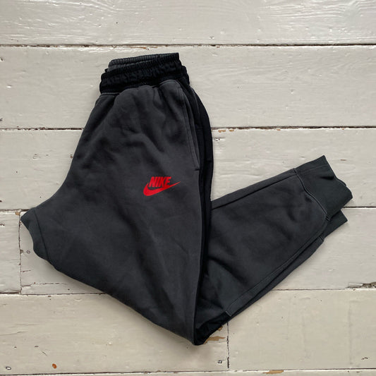 Nike Swoosh Grey Joggers (Small)