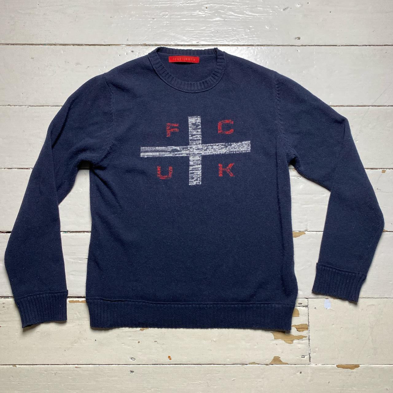 FCUK England Wool Vintage Jumper (Medium)