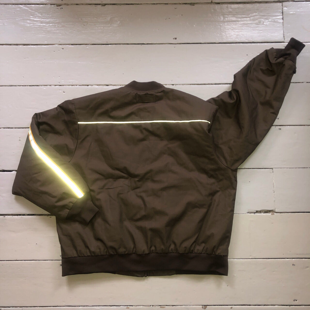 UPS Quilter Brown Bomber Jacket (Large)