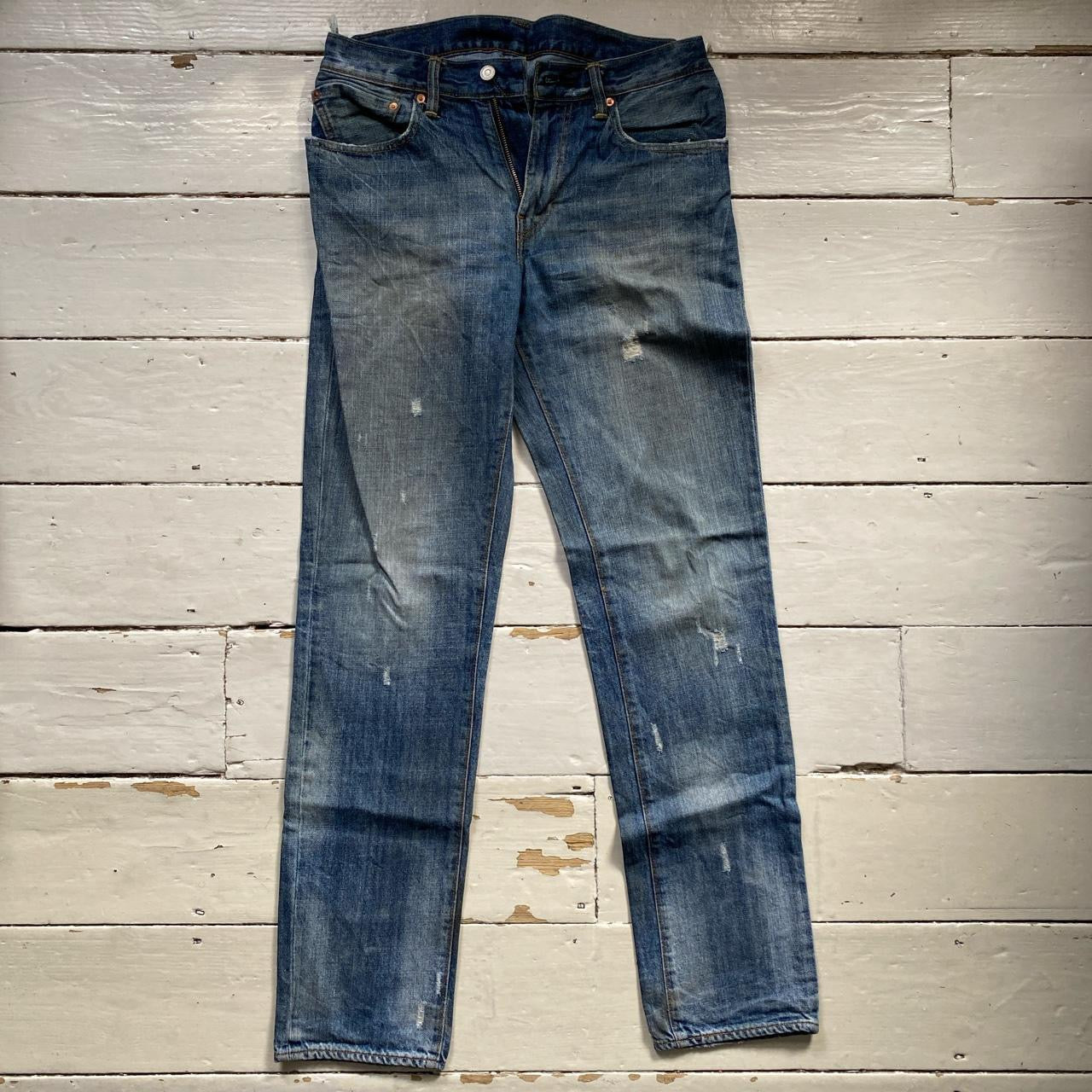 Levis 511 Navy Distressed Jeans (34/34)