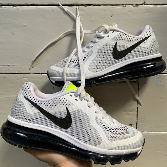 Nike Air Max 2014 White and Black (UK 4)