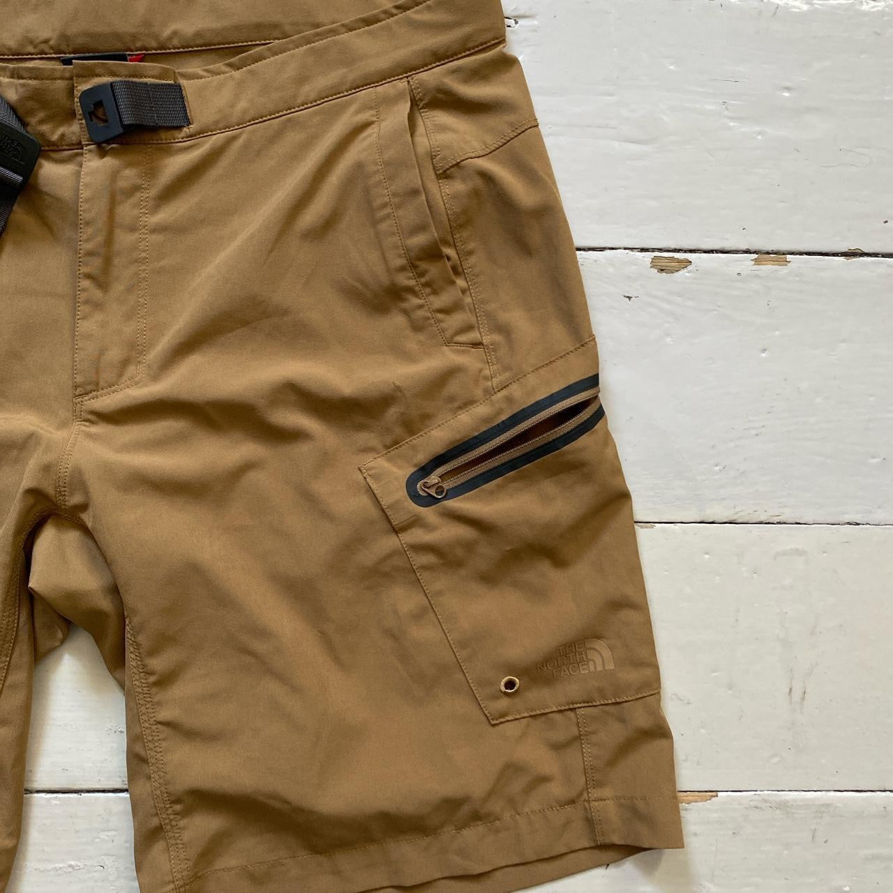 The North Face Khaki Brown Cargo Shorts (36W)