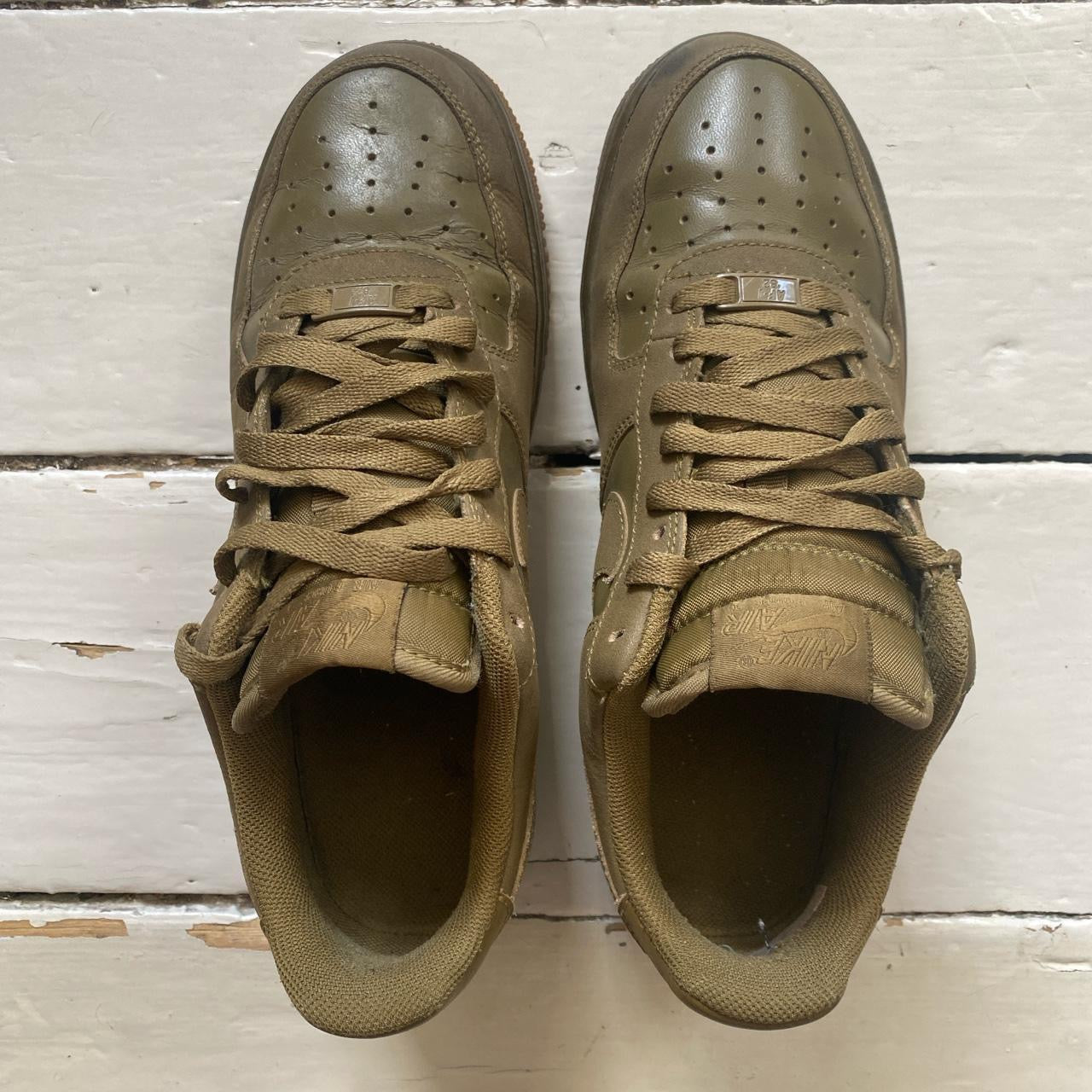 Nike Air Force 1 Khaki Green (UK 8)