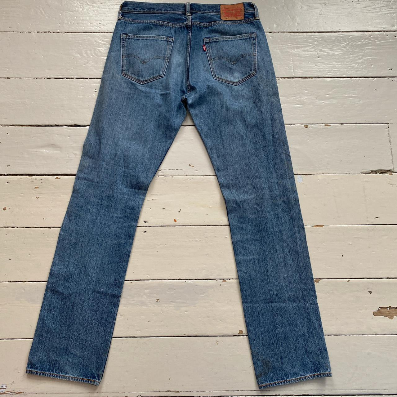 Levis Classic 501 Distressed Jeans