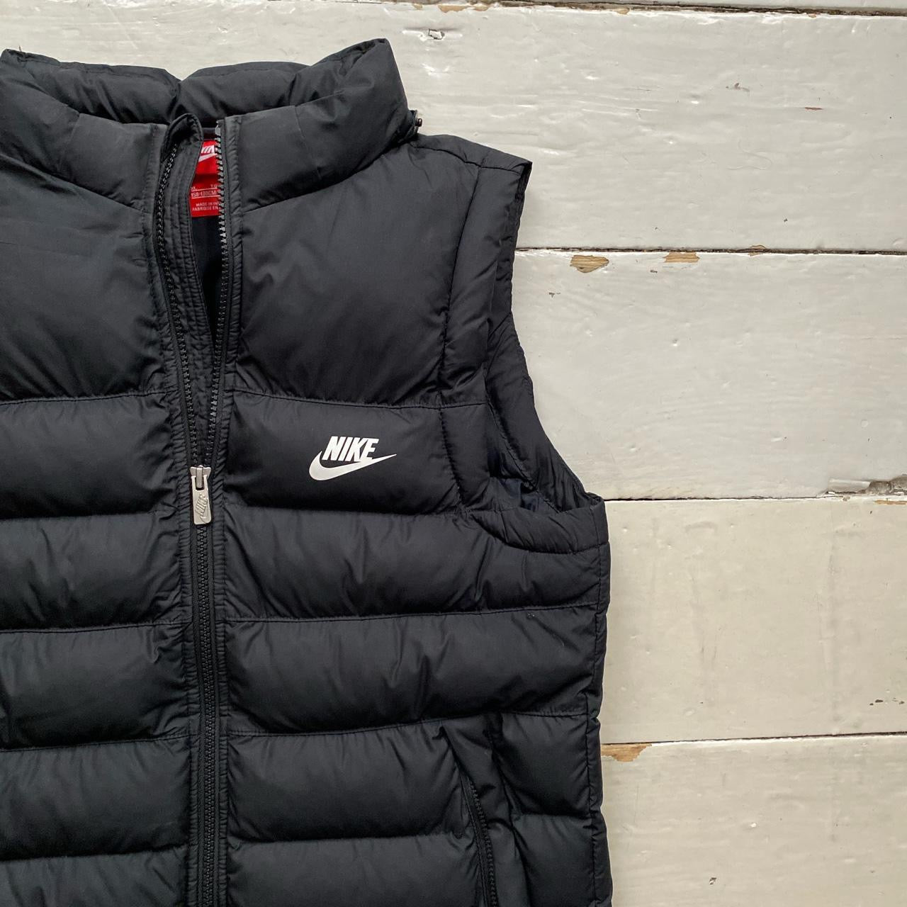 Nike Black Puffer Gilet (Fit Womens Small)