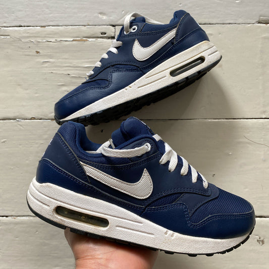 Nike Air Max 1 Navy Leather (UK 5.5)