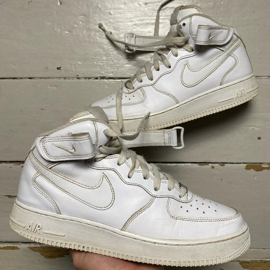 Nike Air Force 1 Mid White (UK 8)