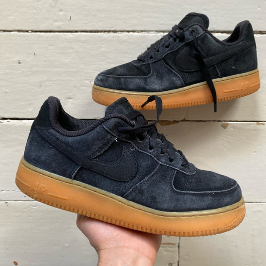 Nike Air Force 1 Black Suede (UK 6)