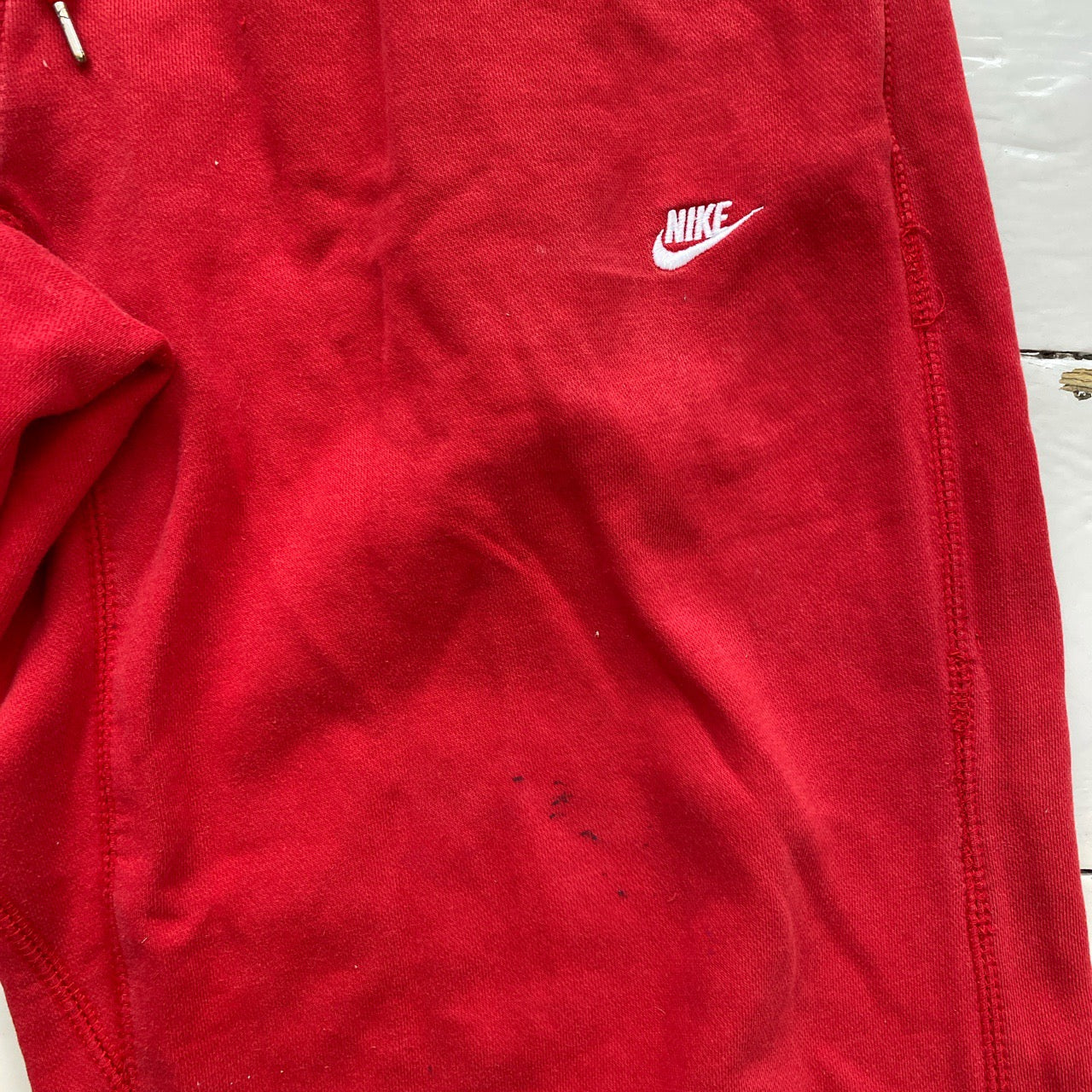 Nike Swoosh Red Joggers (Large)