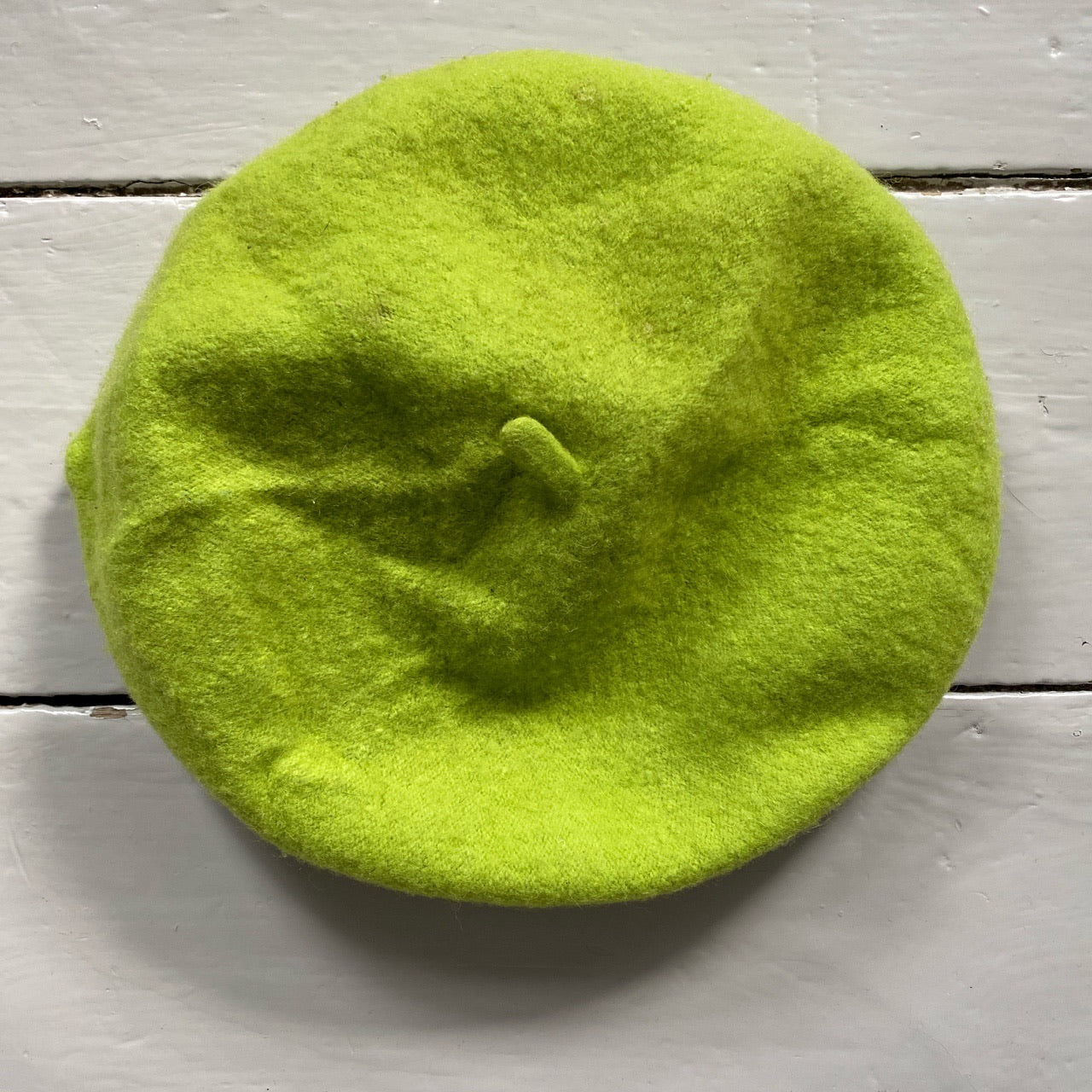 Stussy Lime Green Beret