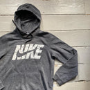 Nike Club Swoosh Grey Hoodie (Small)