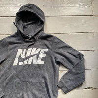 Nike Club Swoosh Grey Hoodie (Small)
