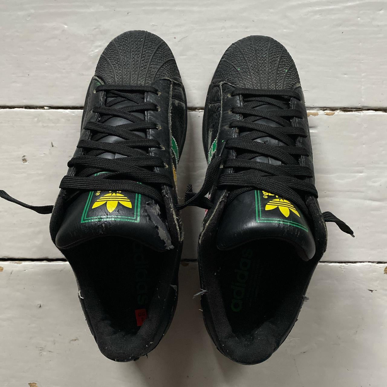 Adidas Superstars Rasta Black (UK 9) – Wear Garson