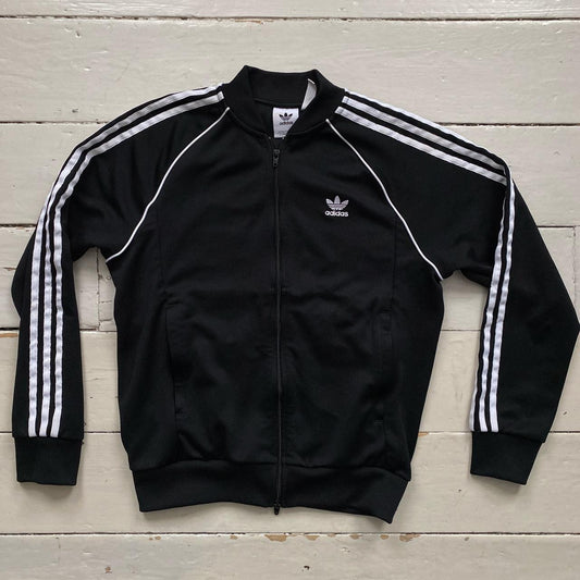 Adidas SST Black Track Jacket (Medium)