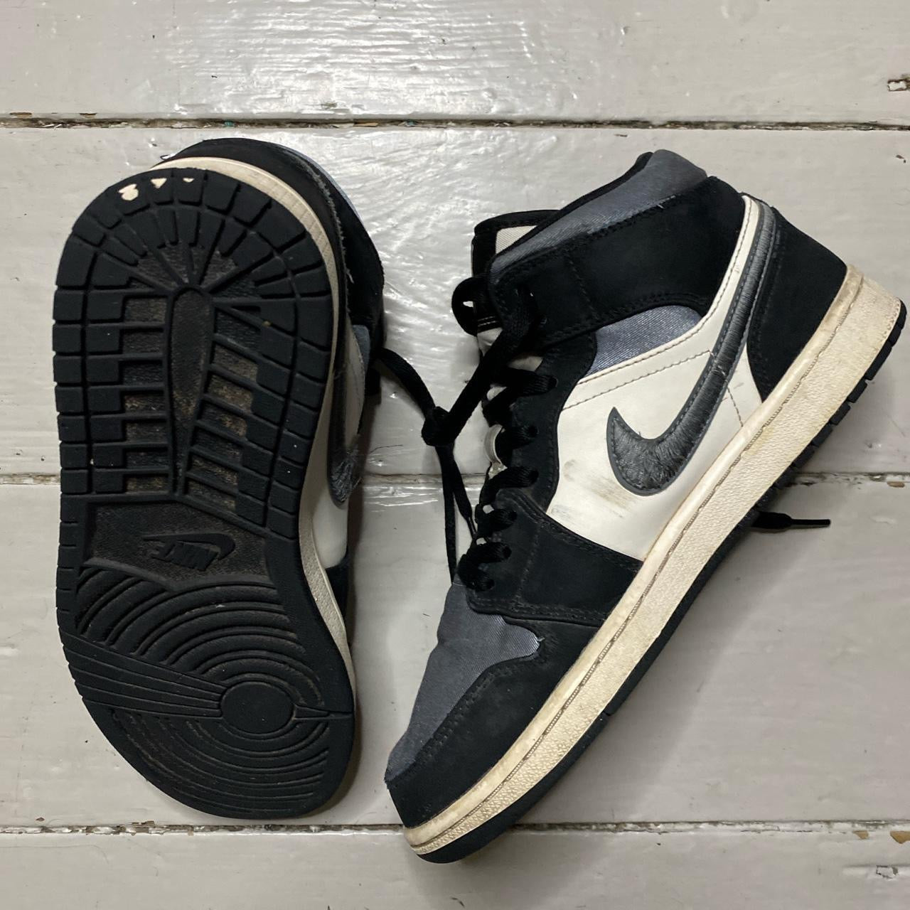 Jordan 1 Mid Satin Grey Toe (UK 7)