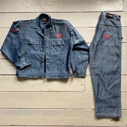 Fubu Vintage Denim Two Piece Suit (Small)