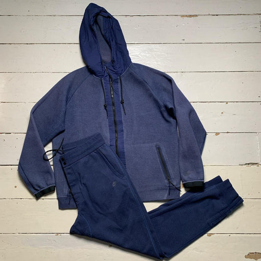 Nike Tech Fleece Navy Tracksuit (XL)