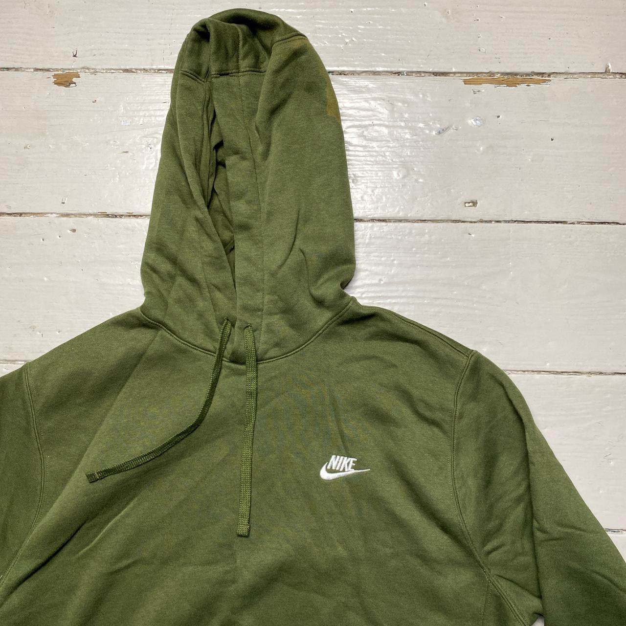 Nike Khaki Swoosh Hoodie (Medium)