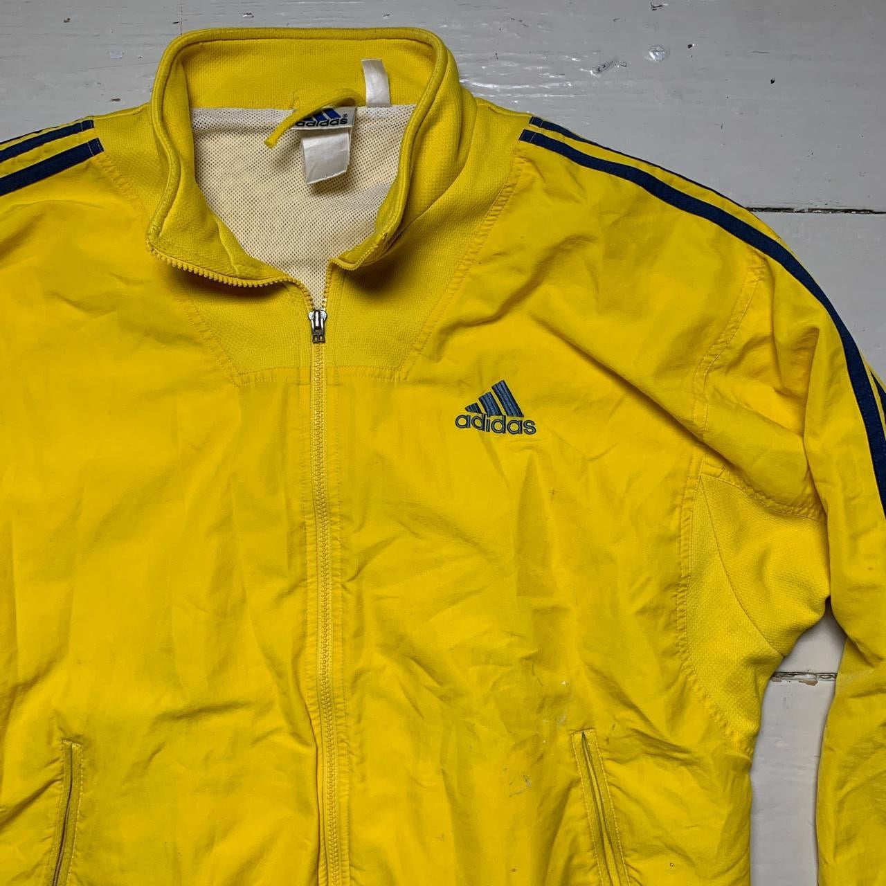 Adidas Vintage Yellow Shell Jacket (XL)