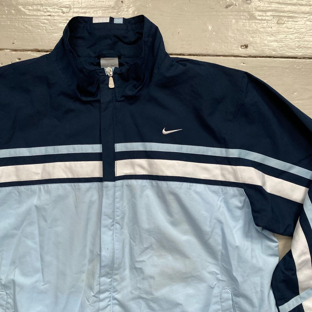 Nike Vintage Blue Shell Track Jacket (Large)