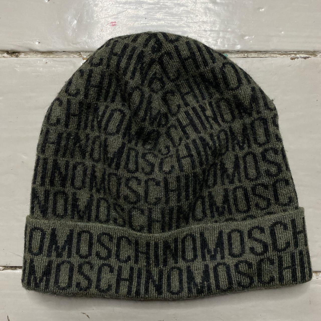 Moschino Repeat Monogram Beanie Hat