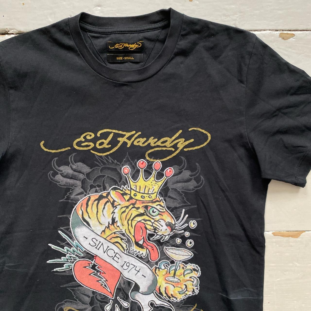 Ed Hardy Boozy Tiger T Shirt (Small)