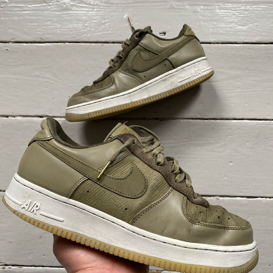 Nike Air Force 1 Khaki Green (UK 8)