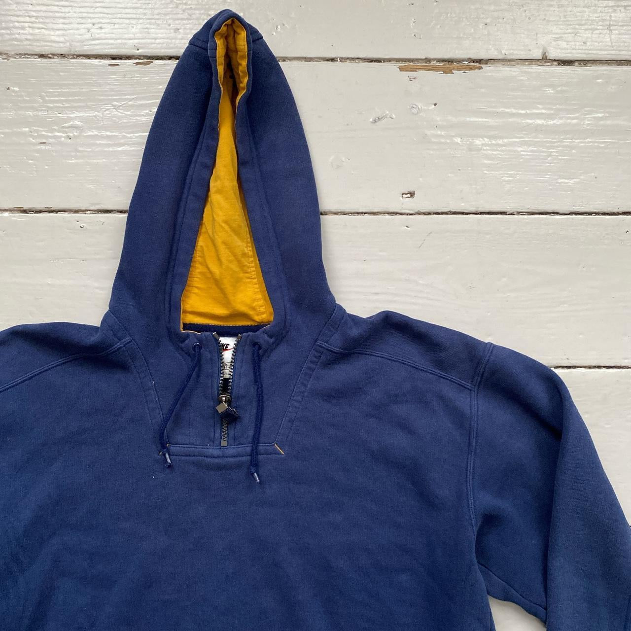 Nike Vintage Navy Quarter Zip Hoodie (XL)