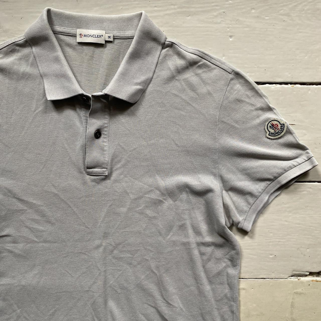 Moncler Grey Polo Shirt (Medium)