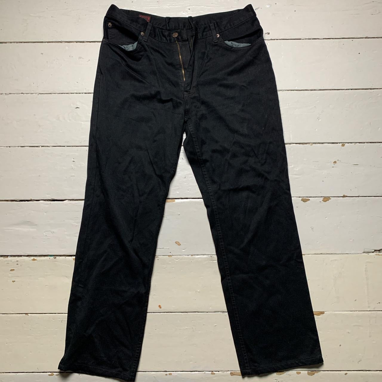 Edwin 505 Straight Black Jeans (36/30)