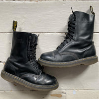 Dr Martens Leather Black Hi Boots (UK 8)