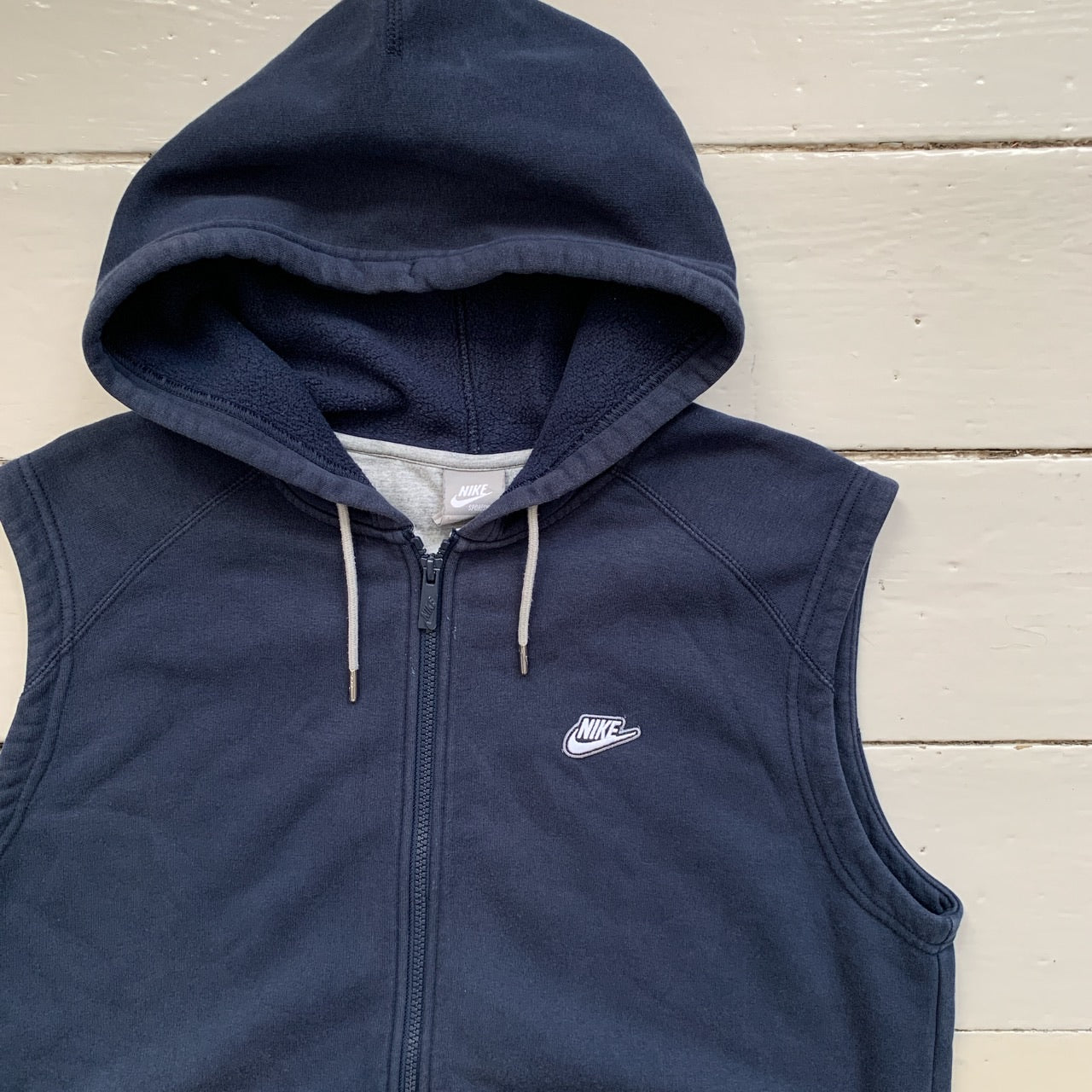 Nike Navy Gilet Hoodie (Large)