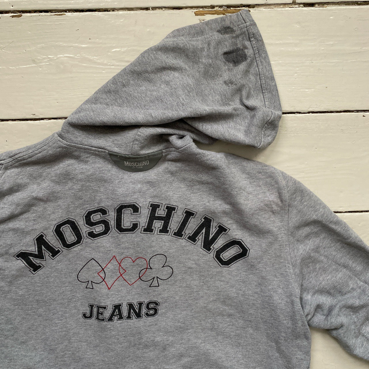 Moschino Jeans Vintage Grey Hoodie (XXXL)