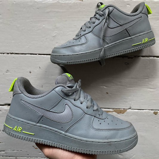 Nike Air Force 1 Grey and Green (UK 6)