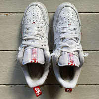 Nike Air Force 1 White Red Silver (UK 10)