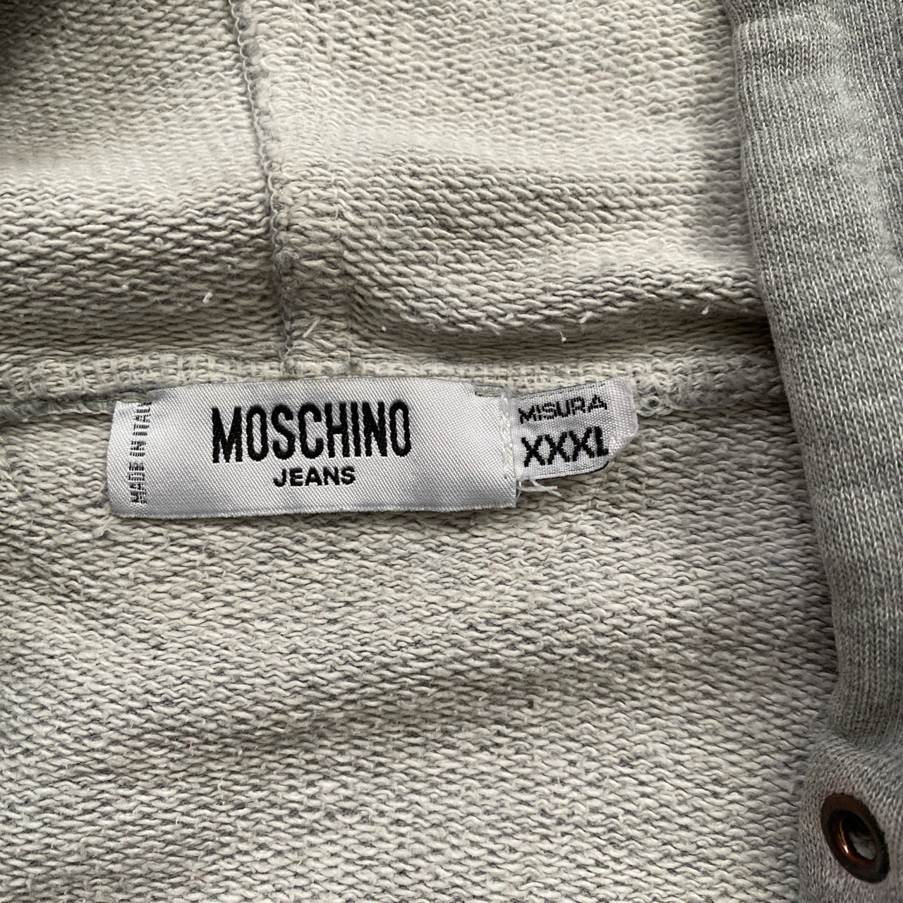 Moschino Jeans Vintage Grey Hoodie (XXXL)