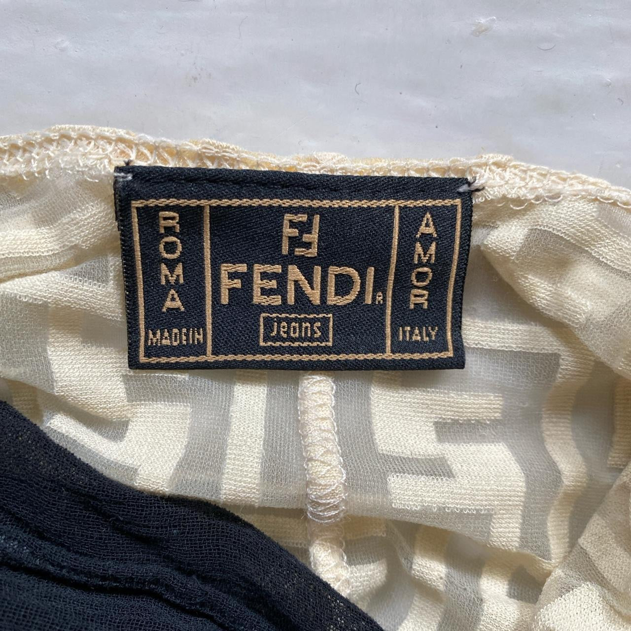 Fendi Monogram Mesh Dress (Size 44 - Small)